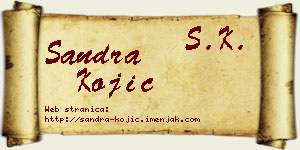 Sandra Kojić vizit kartica